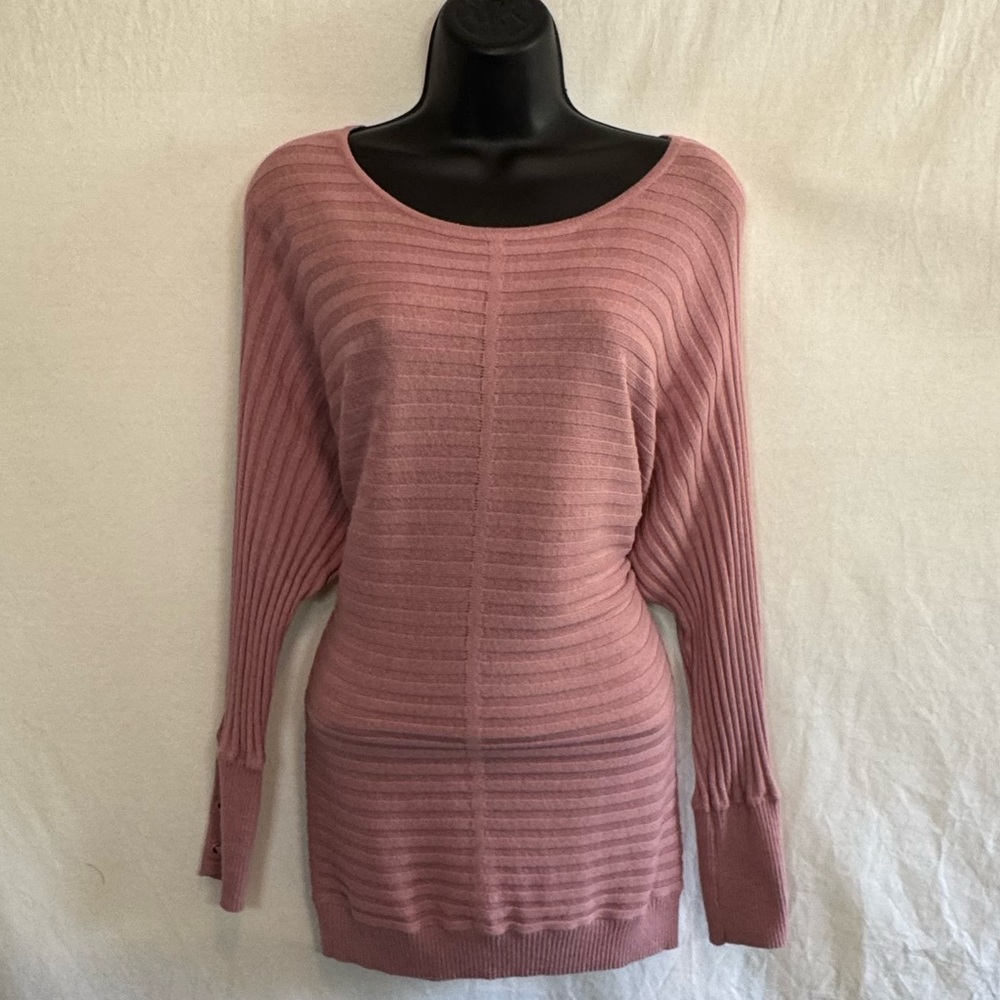 A-29‎ Soho Pink 3/4 Sleeve Pullover Sweater Size M